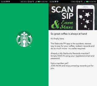 Starbucks PH mobile app now available