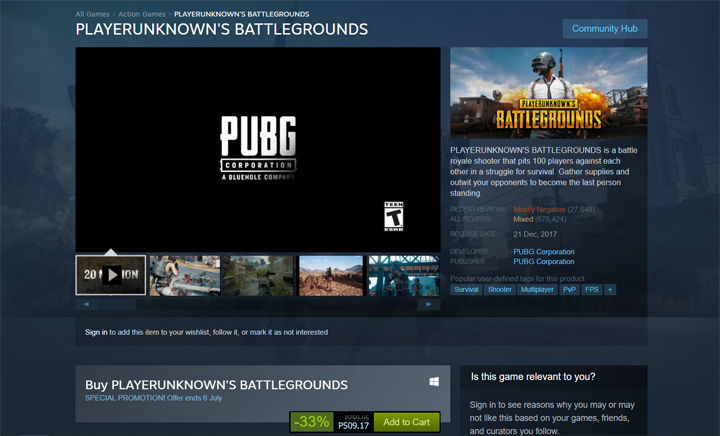 Pubg Price Drop • Playerunknown'S Battlegrounds On Sale On Steam