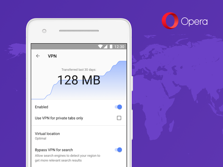 Opera Yugatech • Opera Tests Newer Built-In Vpn Feature In Android Browser App