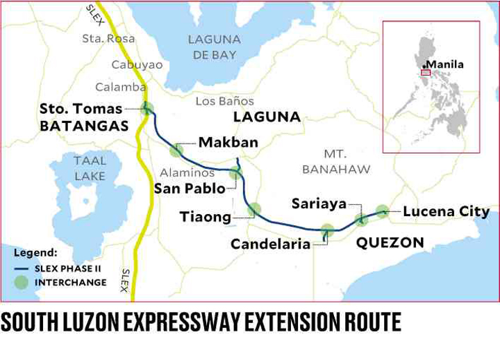 south luzon expressway • SLEx-TR4 extension to Laguna, Quezon gets a go signal