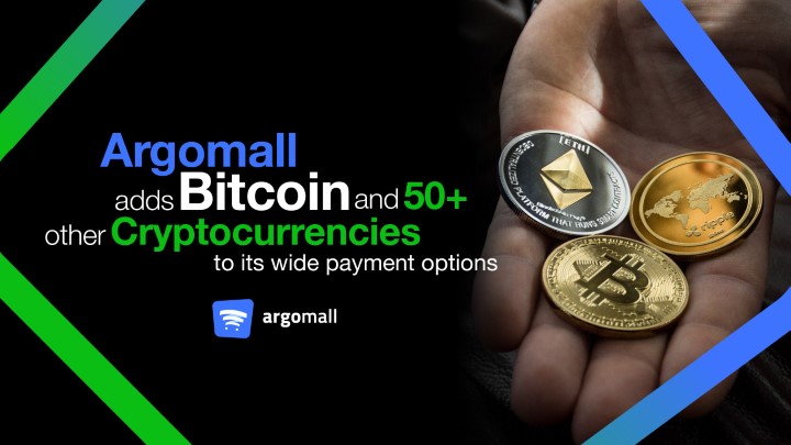 Argomall now accepts cryptocurrencies as payment