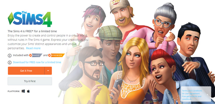 The Sims 4 Free Origin
