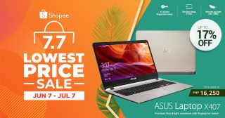 ASUS Philippines joins Shopee's 7.7 Lowest Price Sale