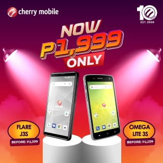 Cherry Mobile Flare J3s, Omega Lite 3s now down to PHP 1,999