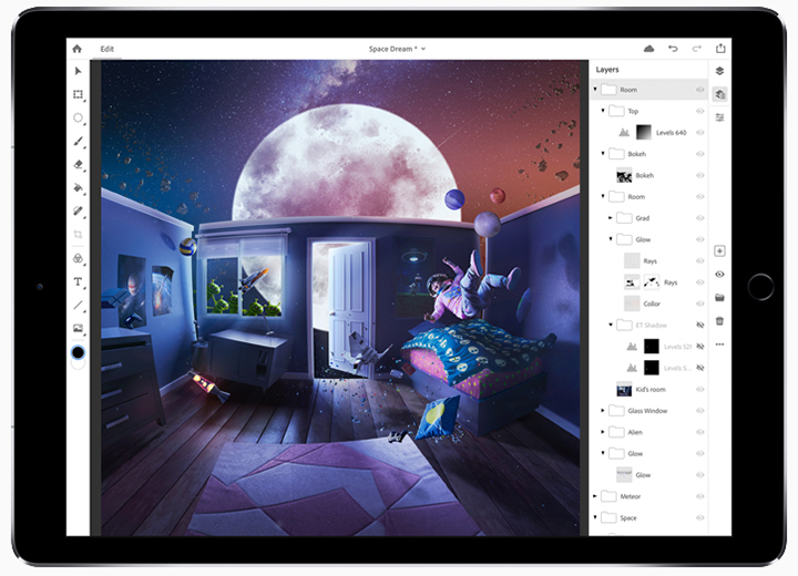 Adobe Launches Photoshop For Ipad Aero Fresco For Windows 10 Seamless Cloud Saving