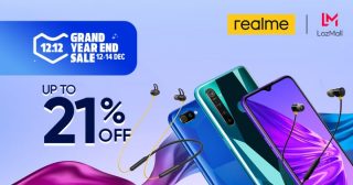 Realme smartphones get discounts at Lazada 12.12 sale
