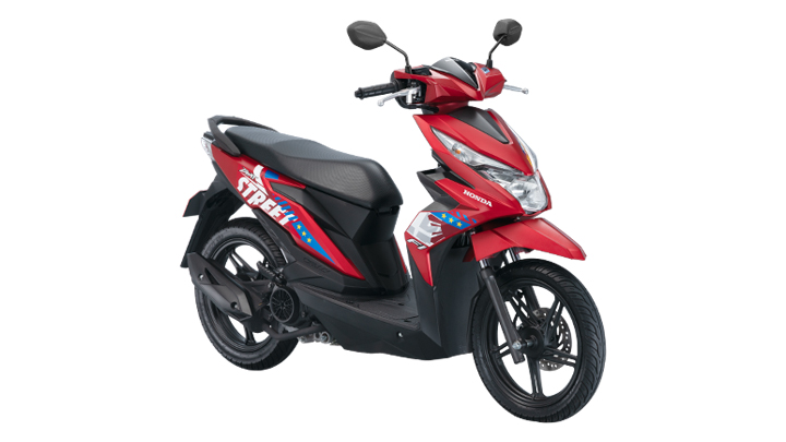 Honda BeAT street red • Honda Philippines releases The New BeAT, a locally made AT motorcycle