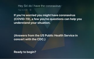Apple's Siri now accepts queries about COVID-19