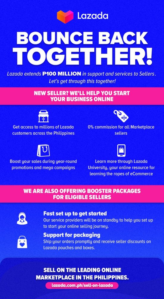 New Sellers Lazada Bounce Back Together Program • Lazada Bounce Back Together Aids Local Existing And New Smes