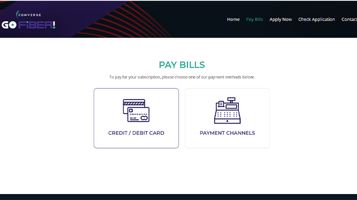 Step 2 • How To View And Pay Your Converge Bill Online