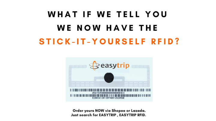 EasyTrip RFID online • Easytrip now offers stick-it-yourself RFID online