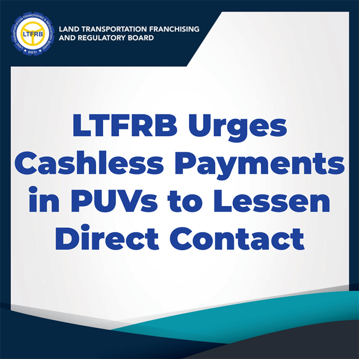 LTFRB cashless • LTFRB pushes cashless transactions for taxis and PUVs