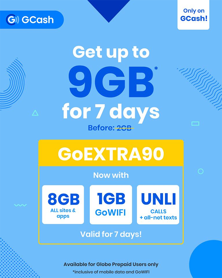 Goextra90 1 • Globe Goextra90 Now Offers 8Gb Data, Available On Gcash