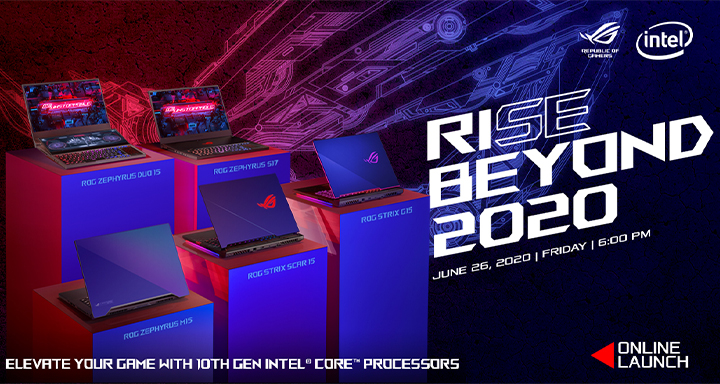 Rog Rise Beyond 2020 1 • Rog Ph To Release 10Th Gen Intel-Based Gaming Laptops On June 26
