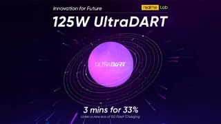 Realme announces 125W UltraDart fast charging, capable of charging 33% battery in 3 minutes