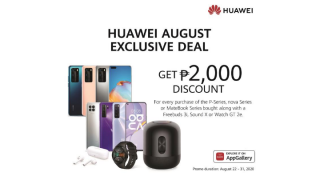 Huawei offers discounts for select products until August 31