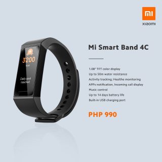 Xiaomi Mi Smart Band 4C priced in the Philippines