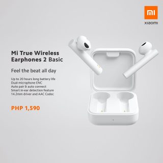 Xiaomi Mi True Wireless Earphones 2 Basic now available in the Philippines