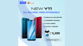 vivo Y11 to launch in Shopee on August 14