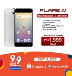 • Flare A2 @1999 Sept9 • Cherry Mobile Joins Shopee 9.9. Sale