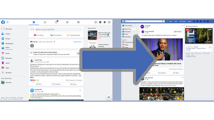Old Layout Chrome • This Chrome Extension Lets You Bring Back The Old Facebook