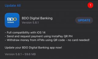 BDO mobile app with iOS 14 compatibility, now available