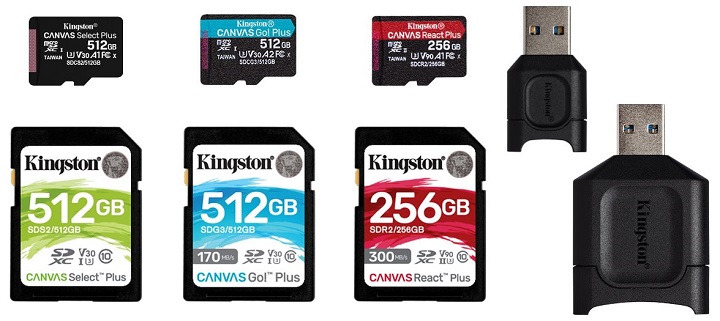 Canvas Family 1 • Kingston Canvas, Mobilelite Plus Series Of Memory Cards And Readers Priced