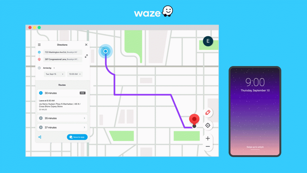 Live Map Save to App • Waze rolls out new features for better navigation