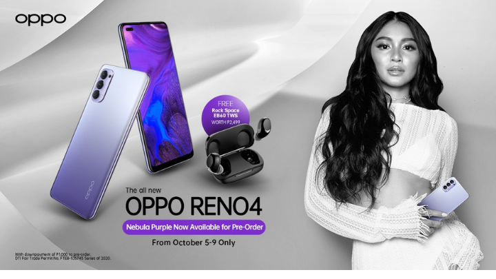 Oppo Reno4 Nebula Purple • Oppo Reno4 Nebula Purple Available For Pre-Order Starting October 5