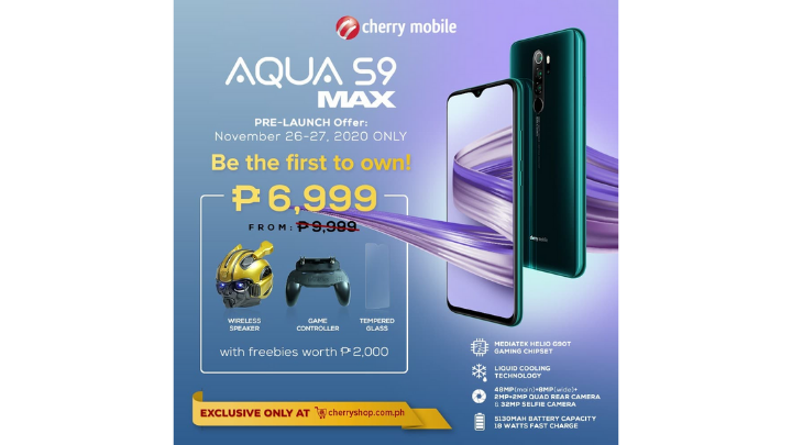 Cherry Aqua S9 Max • Cherry Mobile Aqua S9 Max Launches In The Philippines, Priced