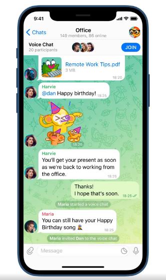 Telegram Voice Chat 1 • Telegram Announces Plans Of Monetization, Adds Voice Chat Support To Groups