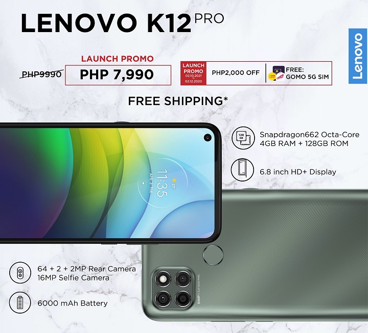 Lenovo K12 Pro 3 • Lenovo K12 Pro Now Available In Ph, Priced