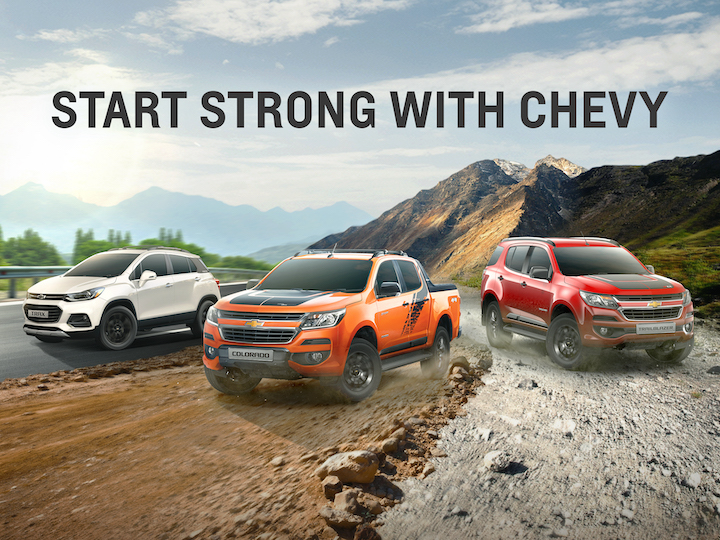 Start Strong with Chevy • Chevrolet PH offers cash discounts, low DP, free 2-year PMS promo