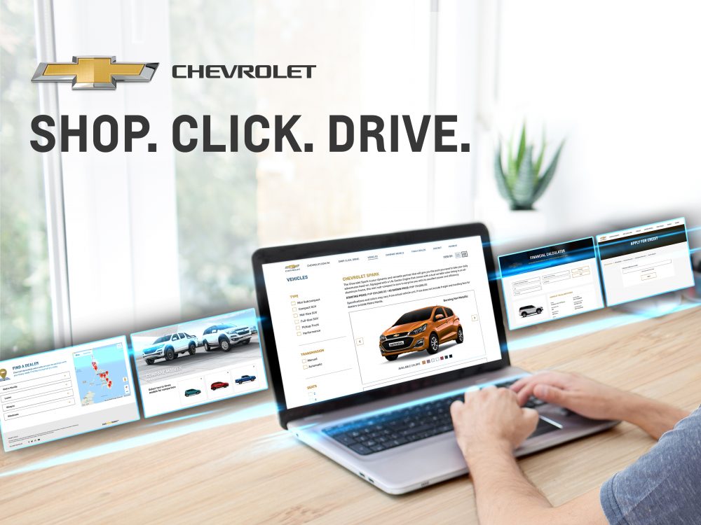 Chevrolet Shop. Click. Drive. Online Shopping Platform • Chevrolet PH launches Shop. Click. Drive. online shopping platform