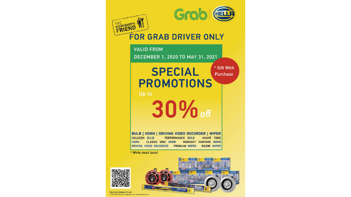 • Grab, HELLA partner for discounted car parts for drivers