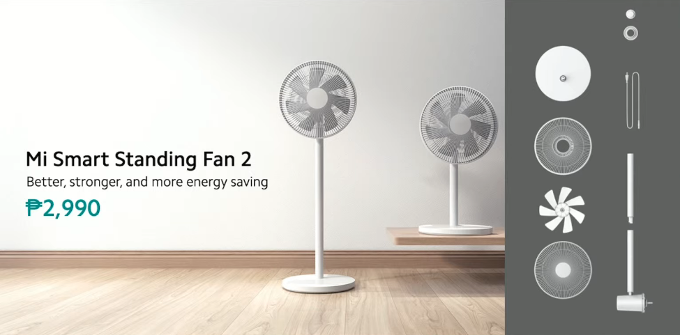 • Mi Smart Standing Fan 2 • Xiaomi Mi Smart Clock, Mi Smart Standing Fan 2 Now In Ph, Priced