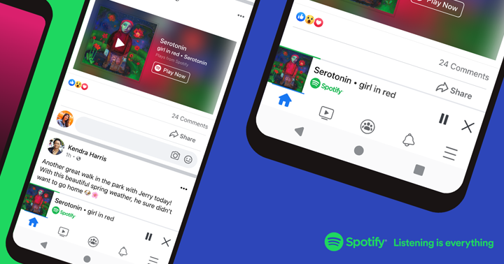 Spotify Miniplayer 1 • Spotify Intros Miniplayer For Streaming From Facebook App