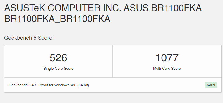 • Asus Br1100F Geekbench • Asus Br1100F Student'S Laptop Review