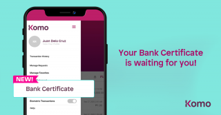 EastWest Bank’s Komo launches Generate Bank Certificate feature in app