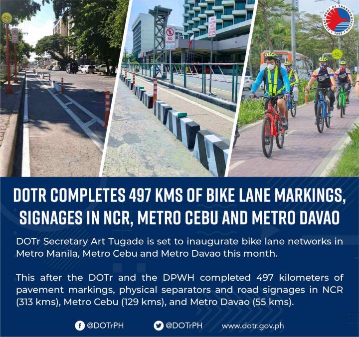 Img 4E3Ea6030908Fe6Bbc6307763C3484Bb V E1626054916839 • Dotr Completes 497-Km Bike Lanes In Ncr, Cebu And Davao