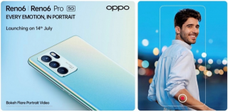 OPPO Reno6 5G, Reno6 Pro 5G to launch on July 14