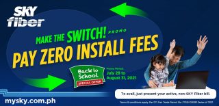 SKY Fiber offers free installation fees until August 31