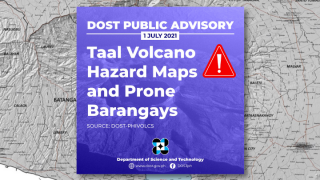Taal Volcano Hazard Maps and List of Prone Barangays