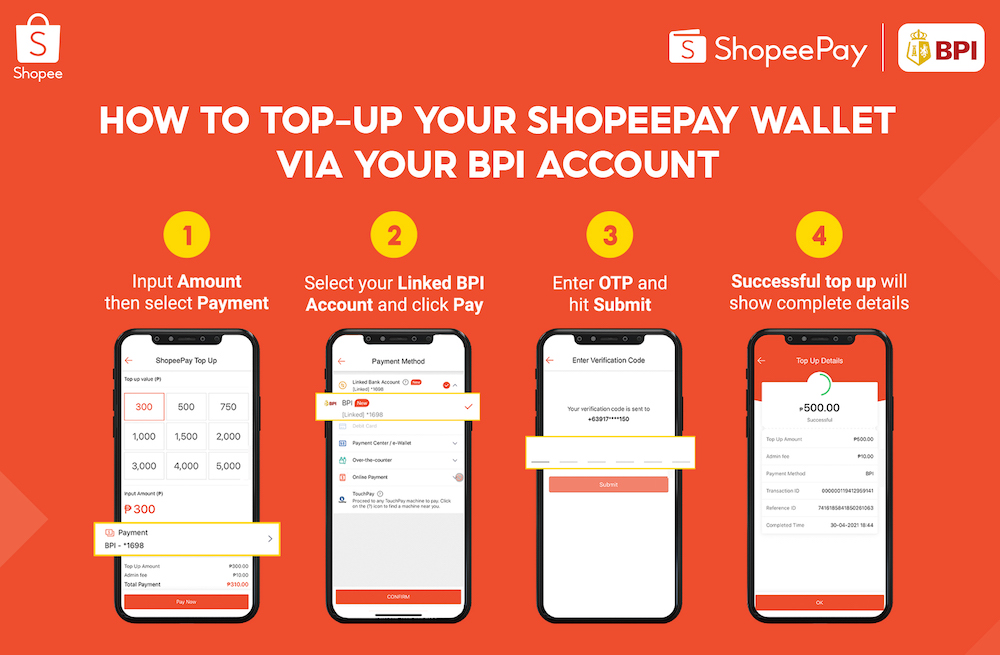 Shopeepay Bpi2 • How To Top-Up Your Shopeepay Wallet With Bpi