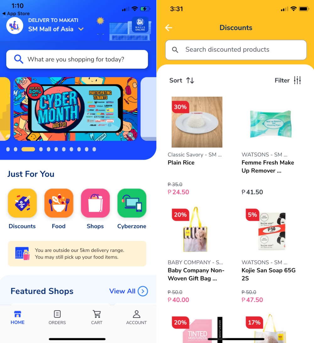 Sm Malls App Ui 1 • Convenient Shopping At Sm Cyberzone With The Sm Malls Online App