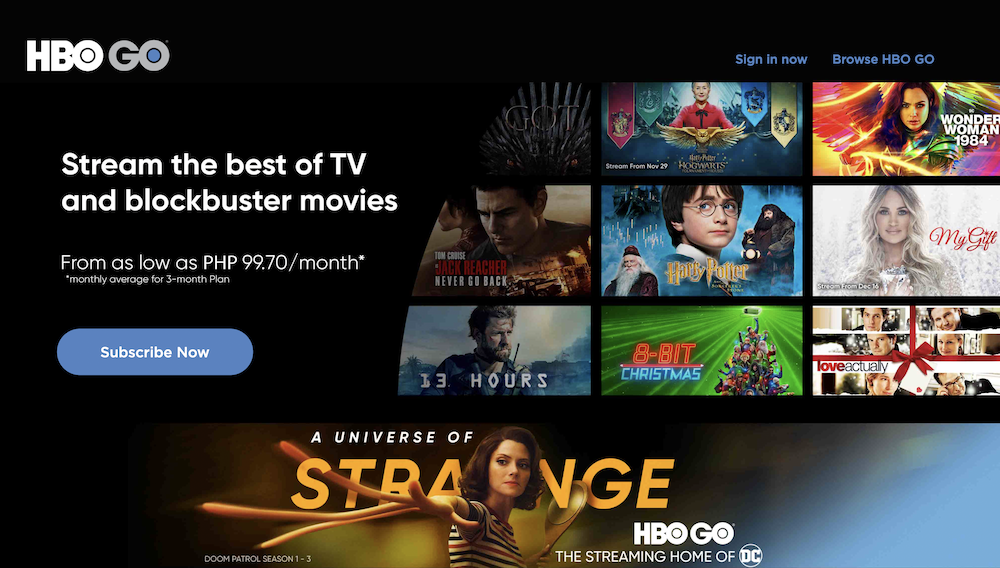Hbo Go • Video Streaming Services And Their Recommended Internet Speeds