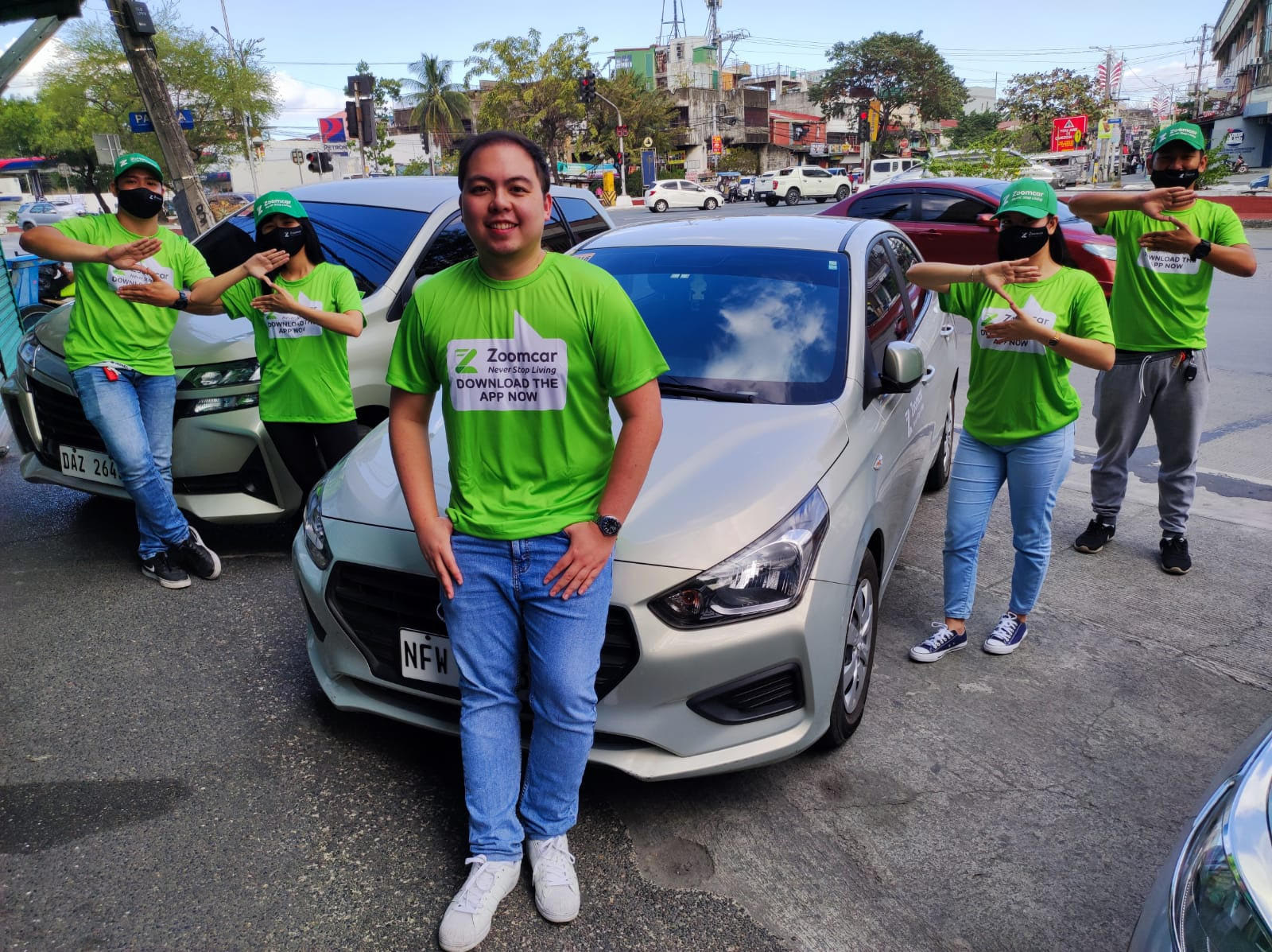 Gene Ferrer and Zoomcar PH Team • Zoomcar rental service now live in the Philippines