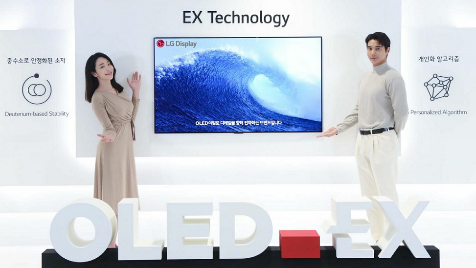 LG unveils OLED EX TV display technology