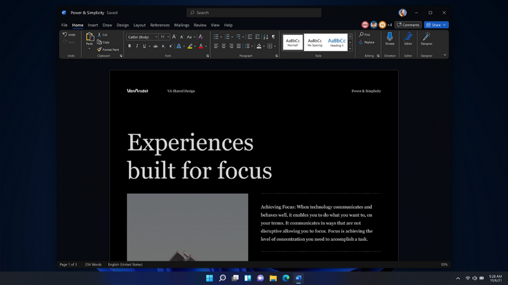 Visual Update Office For Windows Word Dark Mode • Microsoft Rolls Out Visual Update In Office For Windows