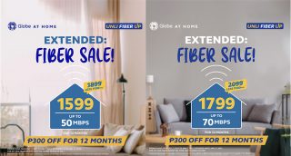 Globe extends Fiber Sale until January 31